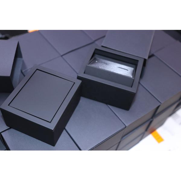 Customs style 360 rotation cufflink box luxury style