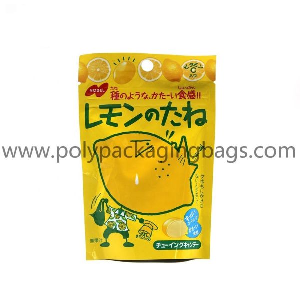 Custom print ziplock bags with logo stand up plastic bag packaging for candy/snacks