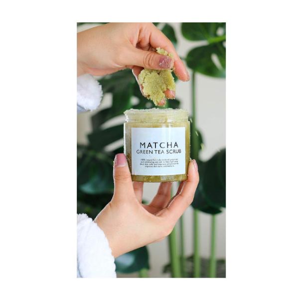 Green Tea Personal Care Toiletries Deep Cleansing Whitening Organic Matcha Face Body Scrub
