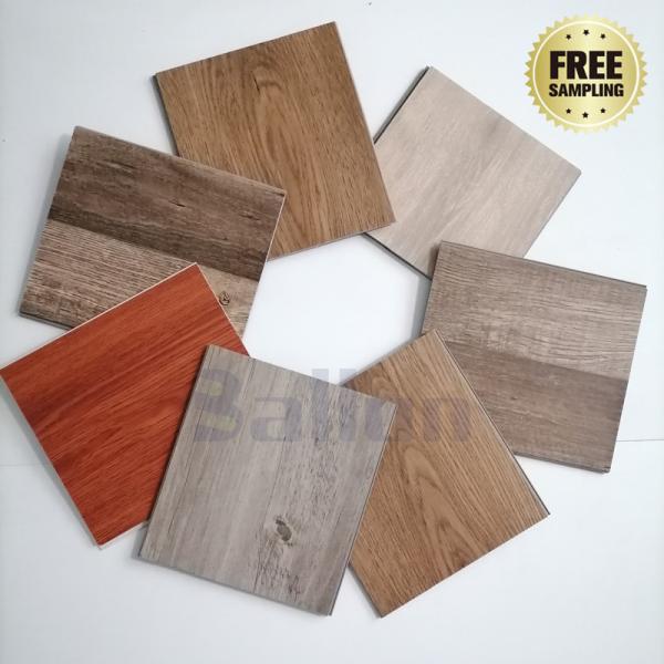 Piso de placa de vinil SPC com sistema Unilin Click e verniz UV