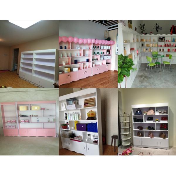 Hierarchical Cosmetic Display Stand , Generous Cosmetic Display Racks Easy Install