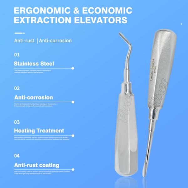 8 штук Стоматологические хирургические инструменты Оральная хирургия Стоматологический корень Минимально инвазивный экстракция зуба Экстракция лифт