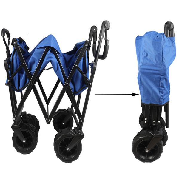 Удобный 200-фунтовый грузоподъемный складной вагон для кемпинга на открытом воздухе