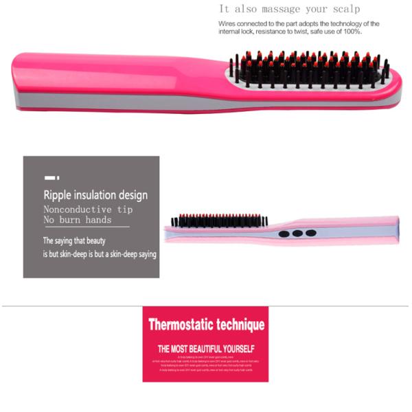 Wireless Charging Mini Home Hair Straightener , Usb Hair Straightener