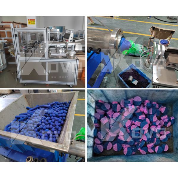 Fully Automatic Blue Bubble Production Line Toilet Cleaner Ball Forming Machine