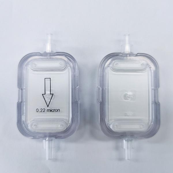 Single Use IV Filter With  Hydrophilic PES 0.2μm and Hydrophobic PTFE 0.2μm Non-sterile