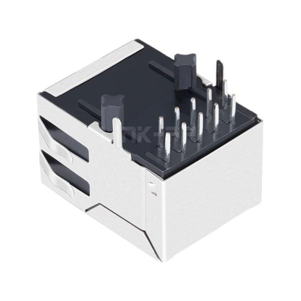 LPJG0805CNL 100/1000 ベース-T タブダウン 無LED 1ポート RJ45 PCBコネクタ