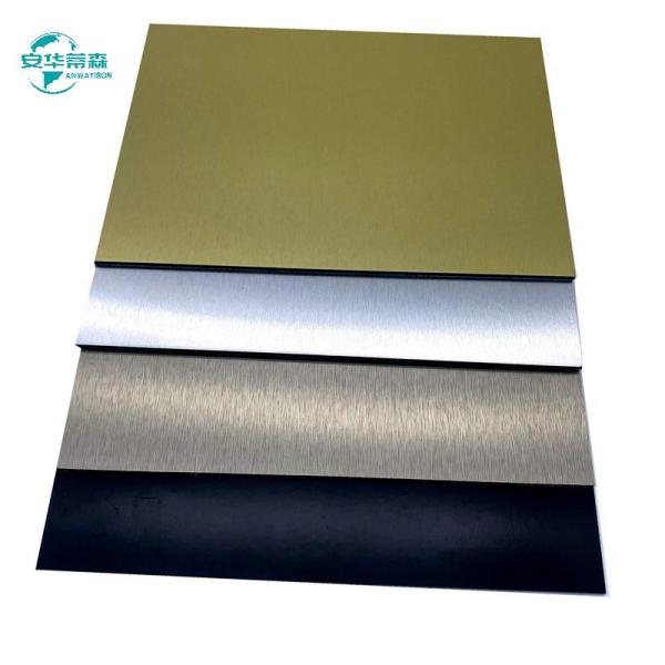 Panneau composite en aluminium brossé de 3 mm 2440 mm Gloss Design de façade esthétique