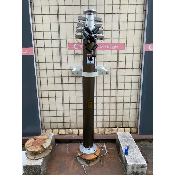 Анодированный алюминиевый пневматический телескопический мачта 4.2M 5.7M