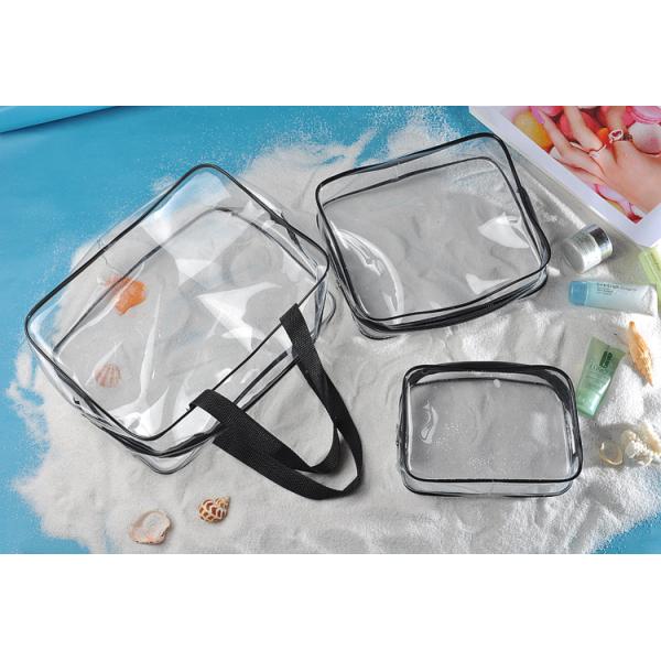 ODM PVC Cosmetic Bag Organizer Clear Toiletry Bag Set For Lady