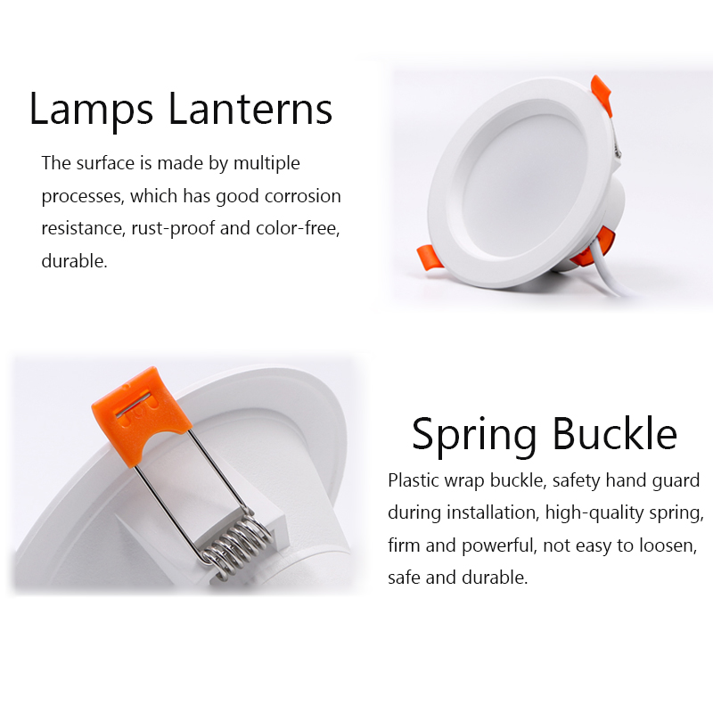 Tuya привело потолок вниз со светов 400lm Dimmable привело Downlights 5W