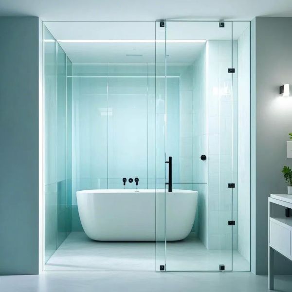 Luxury Shower Rooms Glass Application Built With Tempered Glass Float Glass