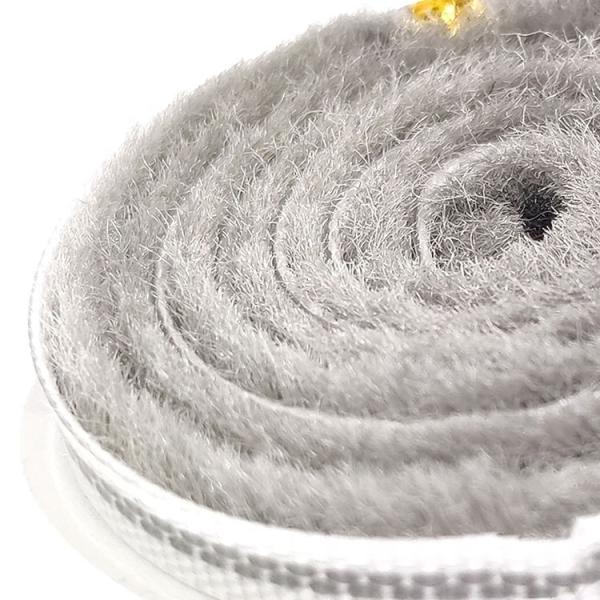 100%PP Material and Black Grey Colors Wool Pile Weather Strip for Protection Against Weather Elements