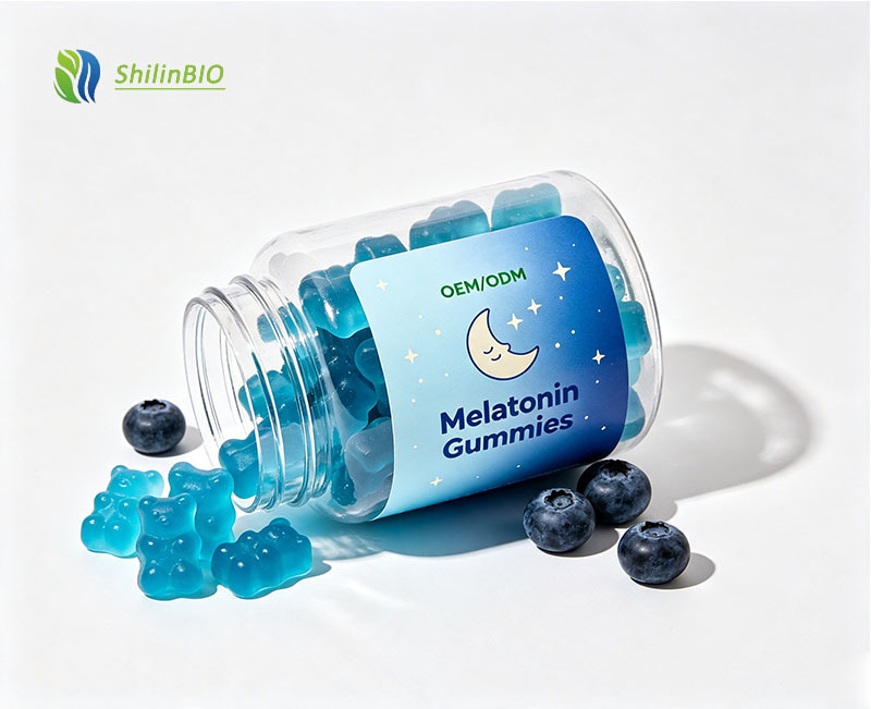 SLBIO Private Label OEM/ODM Private Label Sugar-free Melatonin Gummies for Deep Sleep Support 2 Gummies Daily 24-Month Shelf Life Adult Supplement