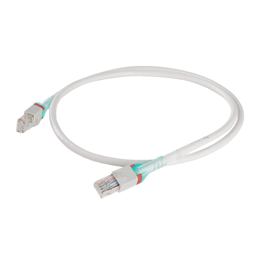 Серый цвет ДО РОЖДЕСТВА ХРИСТОВА 26AWG гибкого провода UTP CAT6A с кольцом цвета для идентификации