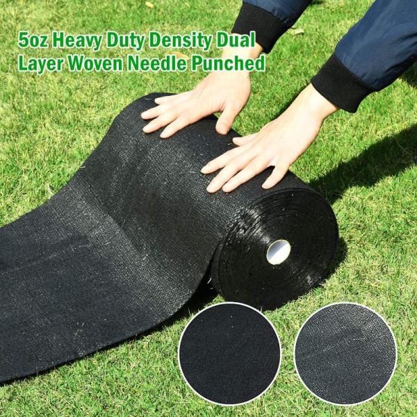 PP Woven Geotextile Fabric Biodegradable Grass Mat Garden Ground Cover