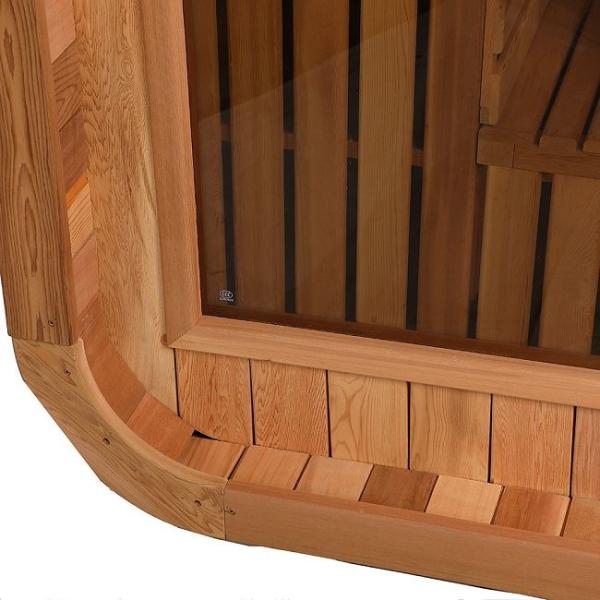 Large Size Solid Wood Electric Stove Outdoor Cube Steam Sauna Room For Backyard