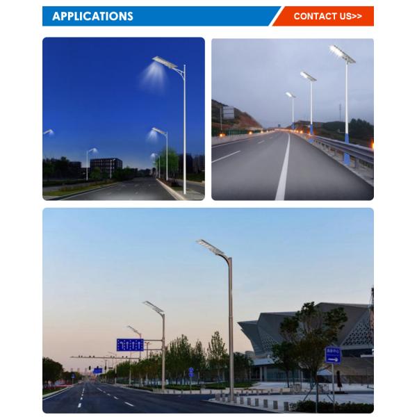 Energy Saving Waterproof Outdoor IP65 All in One Smart Energy LED Lighting Integrated Solar Street Light 60W 80W 100W