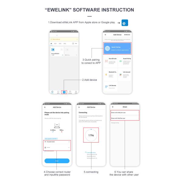 Din Rail WIFI Circuit Breaker Switch Remote Voice Control by Ewelink APP for Home mcb timer 110V 220V 380V