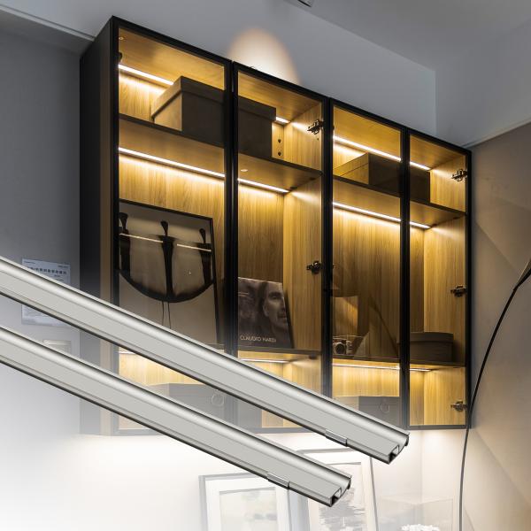 Profile de aluminio de luz LED de diseño de luminiscencia de reflexión oblicuo A220EA