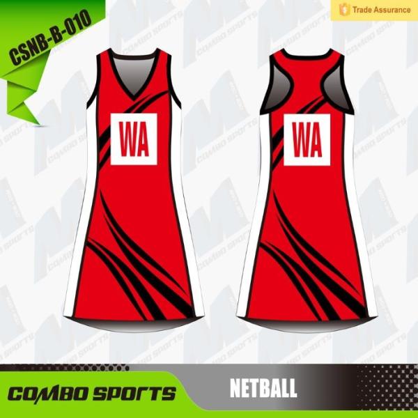 Anti Tearing Netball A Line Dress Jerseys 33-55cm Chest Width
