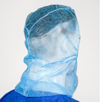 Protective Disposable Non Woven Cap , Surgical Hood Cap 12GSM