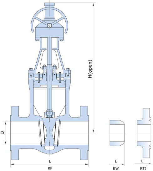 pressure-balance-gate-valve-api-600-wcb-8in-cl2500-butt-welded