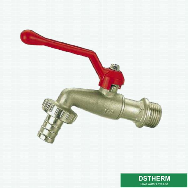 For Washing Machines Aluminum Handle Brass Tap Customized Brand Middle Weight Brass Ball Bibcock Valve