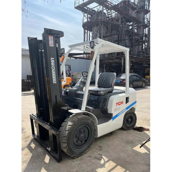 Safer Used TCM 3 ton 3.5 ton Diesel Forklift with ISUZU YANMAR MISUBISHI engine FD30