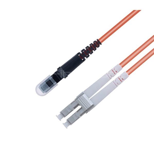 1M LC to MTRJ Duplex OM1 62.5/125 Multimode Fiber Patch Cord, 3.0mm, OFNR – Orange