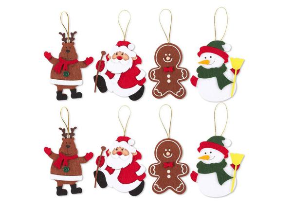 Hanging Decorative Kids 10CM Felt Christmas Ornaments
