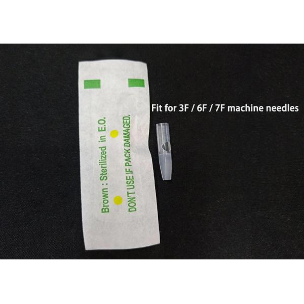 Plastic 25mm Sterilized Tattoo 1R Needles Tip Nozzle  For Eyebrow Permanent Makeup Tattoo Machine Needle