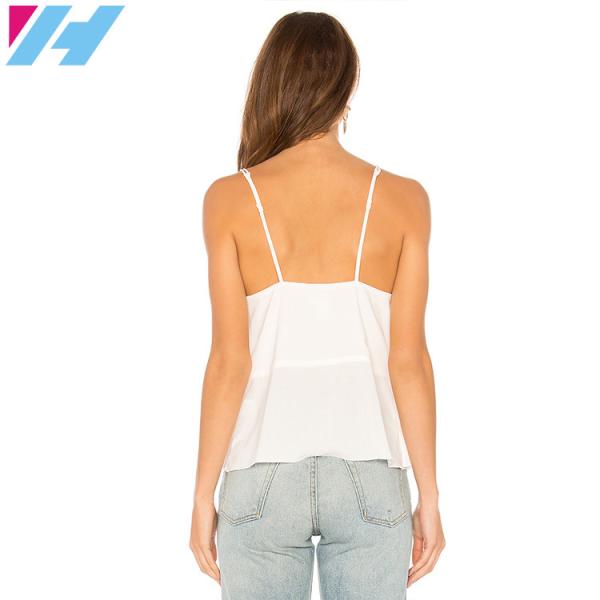 2018 New Fashion V-neck Blouse Chiffon Cami Tank Top for Womens