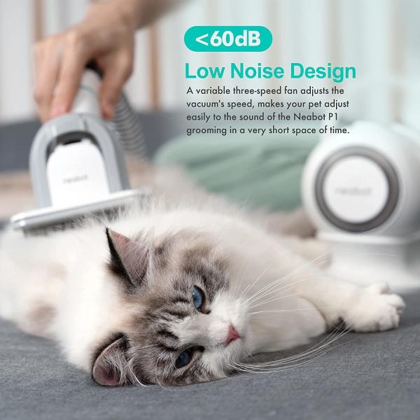 1.3m Power Cord 5 in 1 Electric Dog Grooming Kit with Innovative Pet Vacuum Cleaner