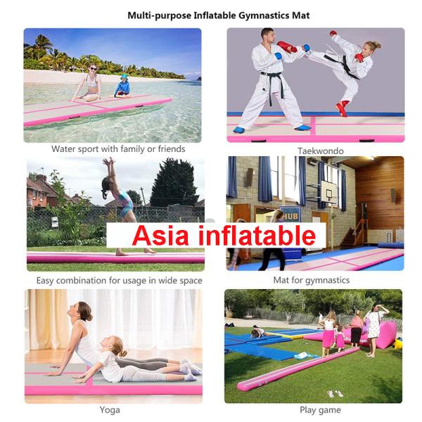 EN7.1 White Yoga Mats 3x1m Inflatable Water Platform