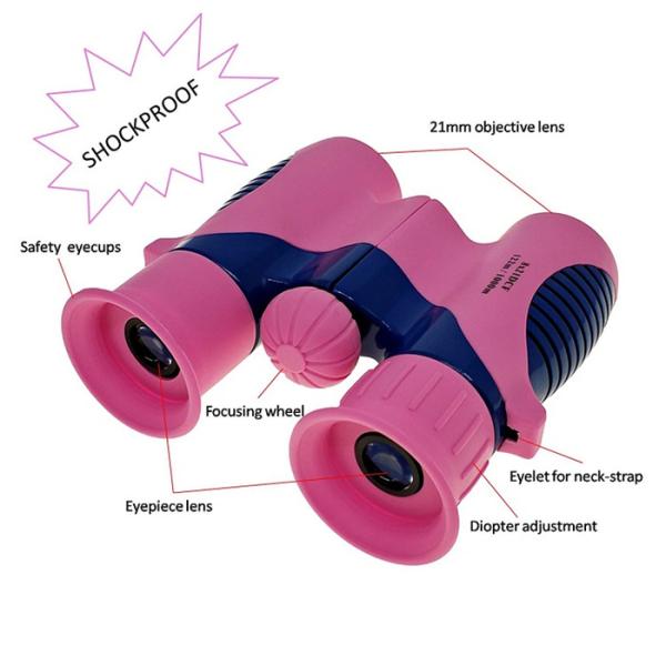 Lightweight Roof Prism Binoculars 8x21 Mini Kids Binoculars With Carrying Case