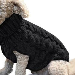 Striped dog winter clothes