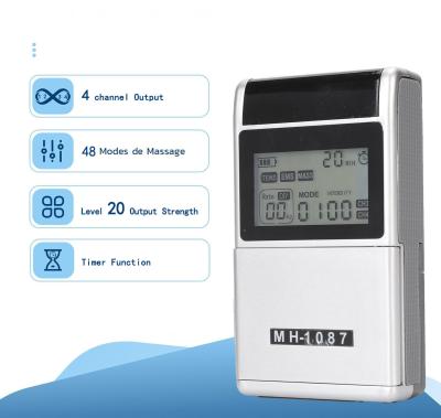4 Channel Rechargeable Tens Unit Muscle Stimulator Muscle Recovery & Growth Physiotherapy Tens Machine For Pain Relief