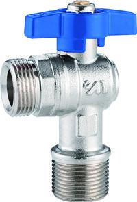 5101B Gas Stove Valve Brass Angle shutoff Valve Ball Type DN15 DN20 for Tap Water Supply with Stainless Steel Wall Cover