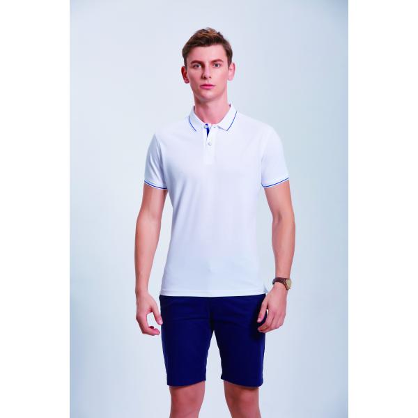 Sweat Wicking Flyita Mens Polo T Shirt With Embroidery Logo