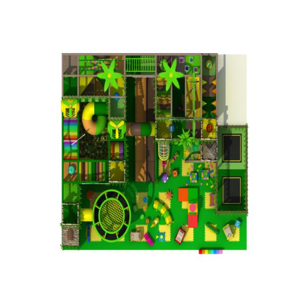 Commercial Indoor Jungle Gym Equipment / Kids Indoor Playset 90CBM Volume