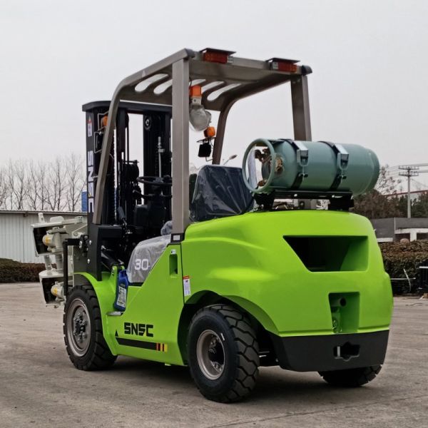 Powerful 3 Ton LPG Gasoline Forklift Truck Dual Fuel Industrial Stable Performance