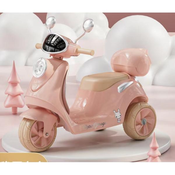 PP Plastic 6v Electric Ride on Car Motorbike for Kids Storage Box and Lights 2023