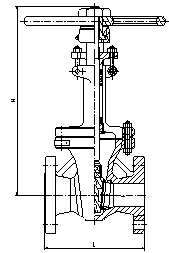 Expanding Bolted Bonnet Flanged Gate Valve Flexible Wedge ANSI 300 LB