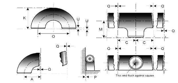 SS304/316L A234wpb Butt Weld Pipe Reducer For Thermal Boiler Pipe Sch10-Sch160