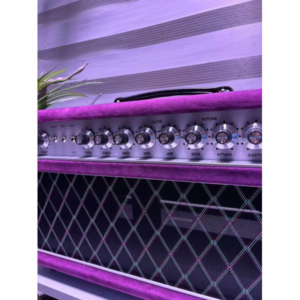 Custom Dumble CLONE Steel String Singer Head 20W 50W 100W with Suede Brown Color, Grand Amplifier SSS Model