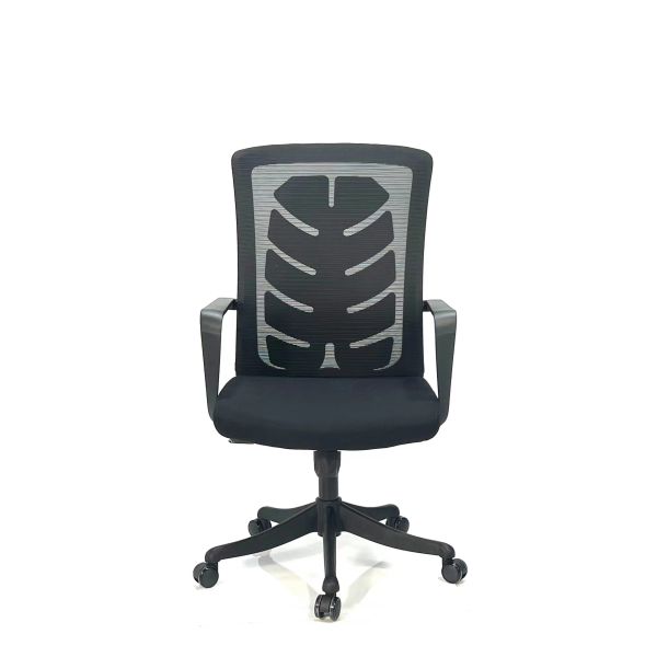 Mesh PP Computer Black Swivel Office Chair With Tilting Low Back
