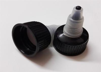 Black / Customized Color Durable Plastic Screw Caps Smooth Closure Type