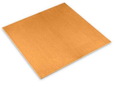 Folhas de cobre planas eletrolíticas com cátodos 99,99 H65 H70 C2800 C12000