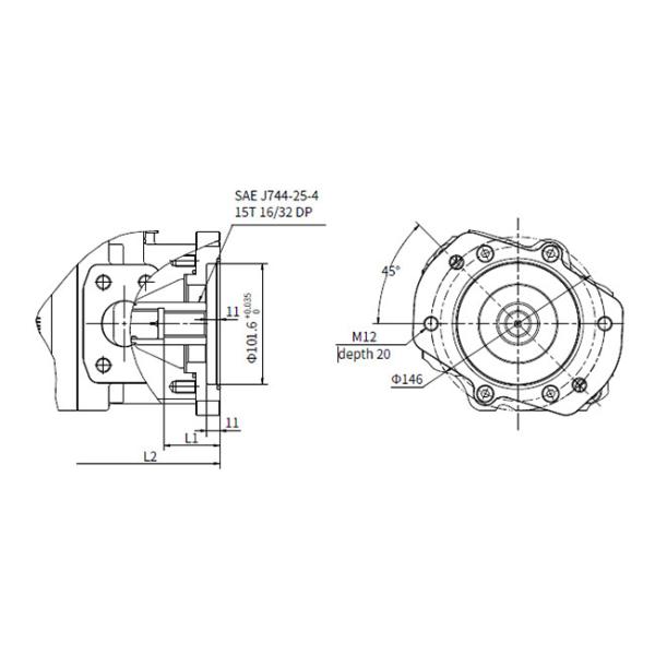 Trailer Hydraulic Power Control Unit With Cut-Off / Load Sense Control Electro-Proportional Torque